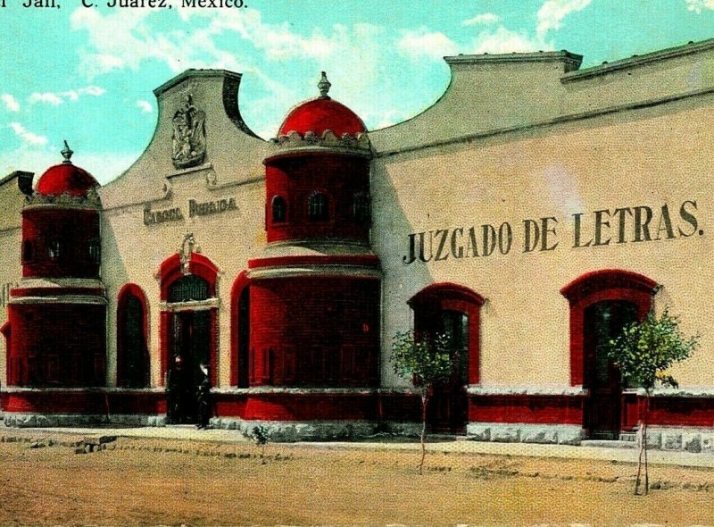 Mexico Ciudad Juarez City Carcel Jail Postcard Old 1910s Vtg Postcard UNP CT