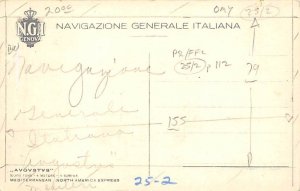 Augustus Italian Line Ship 