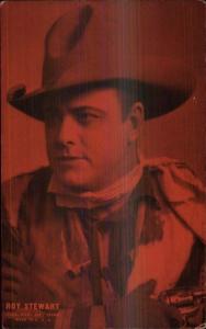 Cowboy Old West Movie Actor Exhibit Card ROY STEWART