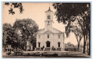 1940 First Baptist Church North Attleboro Massachusetts Vintage Antique Postcard