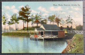 Vintage Postcard 1907-1915 Water Works Reservoir Atlanta Georgia (GA)