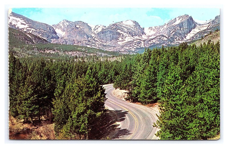 Bear Lake Road Rocky Mountain National Park Colorado c1964 Postcard