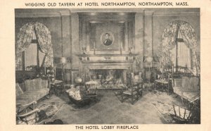 Vintage Postcard 1920's Wiggins Old Tavern Hotel Northampton Massachusetts MA