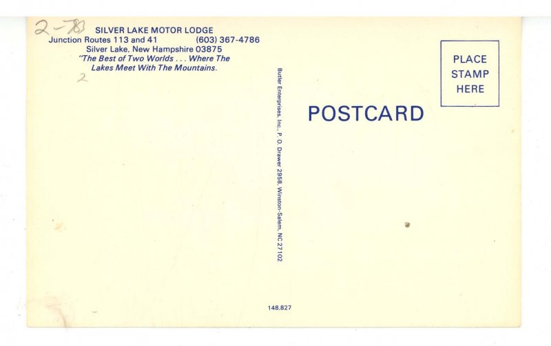 NH - Silver Lake. Silver Lake Motor Lodge