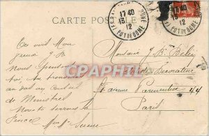 Old Postcard Le Mont Dore A caravan on the Route du Sancy Donkey Mule