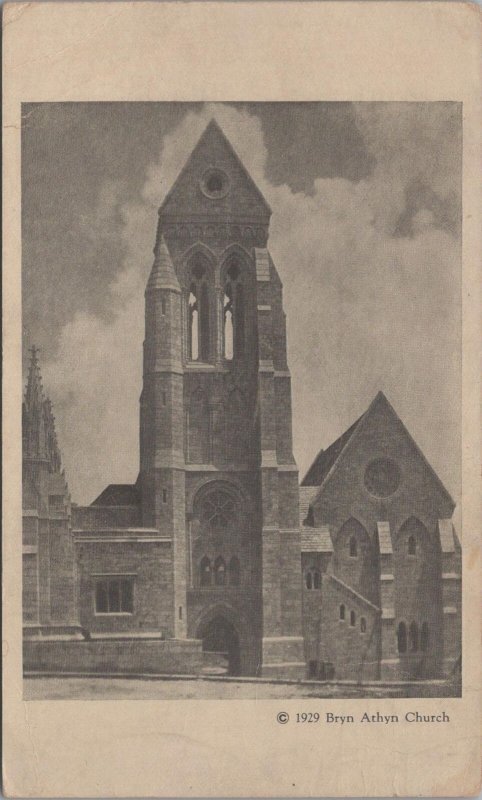 Postcard Bryn Athyn Church Bryn Athyn PA 1929