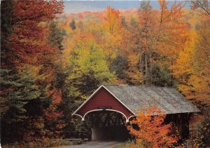 Lot377 usa new hampshire bridge over pemigewasset river at the flume