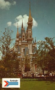 Vintage Postcard Pastel Towers And Turrets Cinderella's Castle Orlando Florida