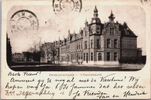 Netherlands Den Haag The Hague Sweelinckplein Vintage Postcard C070