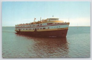 Cape Cod Massachusetts~Boston Bell Approaching Provincetown~1950s Postcard