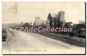 Old Postcard Deauville Terrace and Villas