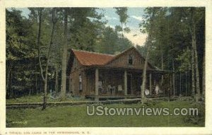 Typical Log Cabin in Adirondacks, New York