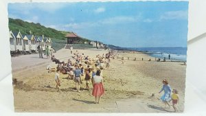 Vintage Postcard The Beach at Frinton on Sea Essex Posted 1964