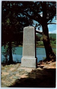 Postcard - Monument at Tri-States rock 