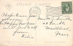 High School, Perth Amboy, New Jersey Middlesex County 1915 Antique Postcard Rare