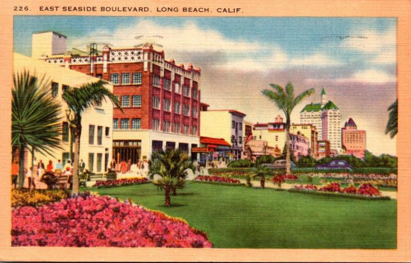 California Long Beach East Seaside Boulevard 1949