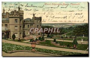 Old Postcard Mount Edgcumbe House Plymouth