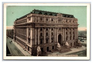 US Customs House Building New York City NY NYC UNP WB Postcard N23