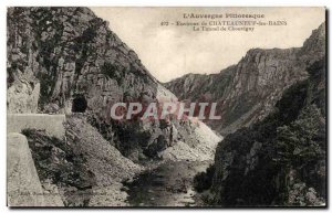 Old Postcard L & # 39Auvergne Picturesque surroundings Chateauneuf les Bains ...