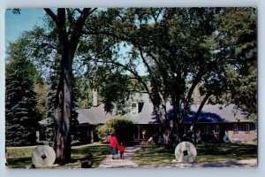 1955 Hamburg New Jersey Vintage Postcard Gingerbread Castle Recreation Building