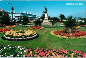 Clacton On Sea Memorial Gardens Essex United Kingdom Postcard Posted