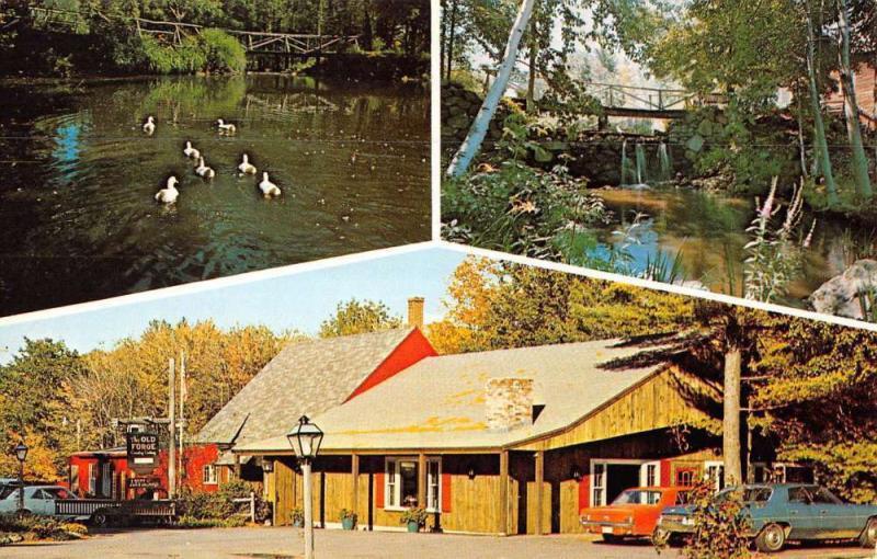 West Rindge New Hampshire Old Forge Restaurant Multiview Vintage Postcard K69259