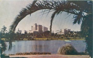 Westlake Park, Los Angeles Chrome Postmarked 1948