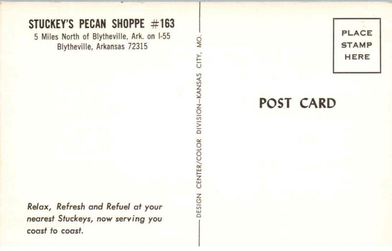 Blytheville, Arkansas - Showing Stuckey's Pecan Shoppe #163 - from 1960