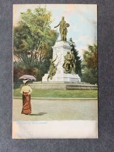 Lafayette Monument Washington DC Litho Postcard H1322083225