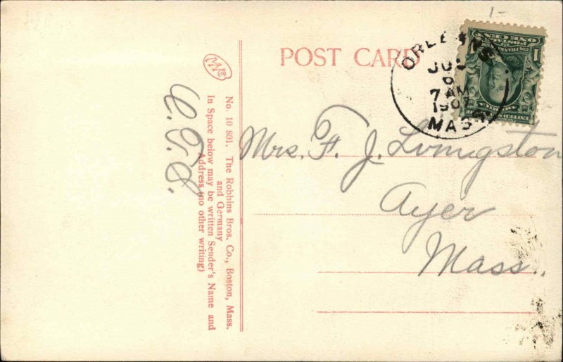 Eastham Cape Cod Massachusetts MA Universalist Church c1910 Postcard