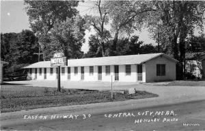 1950s Ace Motel CENTRAL CITY NEBRASKA East Highway 30 RPPC postcard 11445