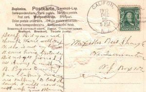 Christmas Greetings Holiday Children Celebration Yuletide Vintage Postcard 1907