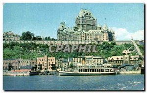 Old Postcard Chateau Frontenac Quebec Canada