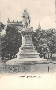 Lot 70 belgium Jordaens statue anvers antwerpen sculpture postcard