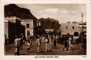 PC ADEN MAIN STREET CRATER REAL PHOTO YEMEN (a31952)