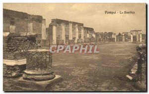 Old Postcard Pompei La Basilica