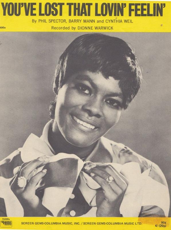 You've Lost That Lovin Feelin' Dionne Warwick 1960s Sheet Music