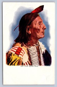 J96/ Native American Indian Postcard c1910 Chief Spotted Horse 98