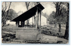 c1950 Old Blennerhassett Well View Blennerhassett Island Parkersburg WV Postcard