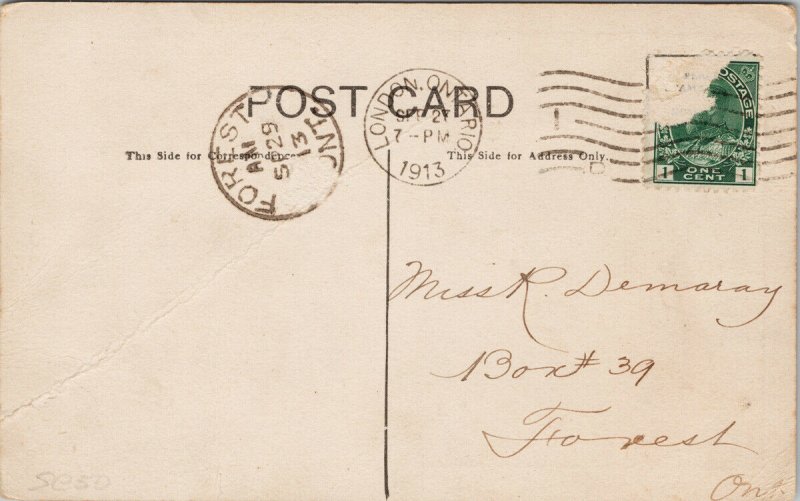 Westervelt School London ON Business College YMCA Bldg AD Postcard F90 *as is