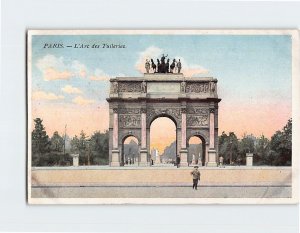 Postcard L Arc des Tuileries Paris France