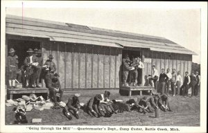 Battle Creek MI Camp Custer Quartermaster's Dept c1915 Postcard