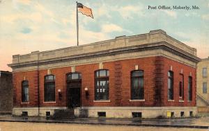 Moberly Missouri~US Post Office~Wet Sidewalk~1910 Postcard
