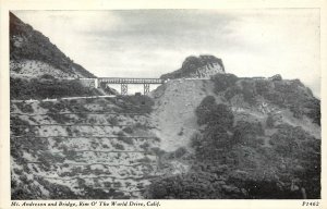 Vintage Postcard Mt. AAndreson and Bridge Rim O The World CA San Bernardino Mtns