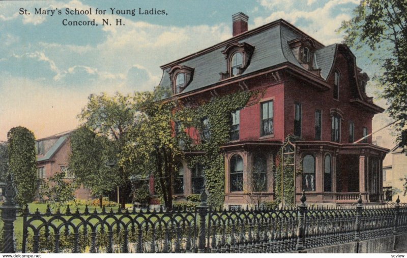 CONCORD , New Hampshire , 00-10s ; St Mary's School for Young Ladies