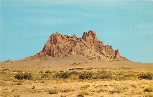 Castle Rock South of Shiprock - Shiprock, New Mexico NM