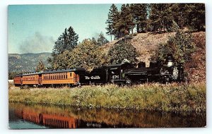 ROCKWOOD, CO Colorado ~ Denver & Rio Grande RAILROAD TRAIN c1950s  Postcard