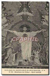 Old Postcard From Basilica Sacre Coeur From Montmartre From Mosaic Choir Cent...