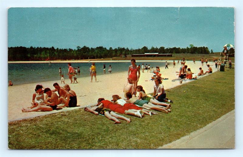 Postcard Ga Chipley Ida Cason Callaway Gardens Robin Lake Beach