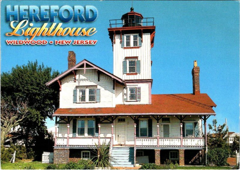 Wildwood, NJ New Jersey  HEREFORD LIGHT HOUSE  Lighthouse  4X6 Postcard